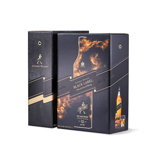 Johnnie Walker Black Label, Double Black Whisky Packaging Box Design by Oriental Packing